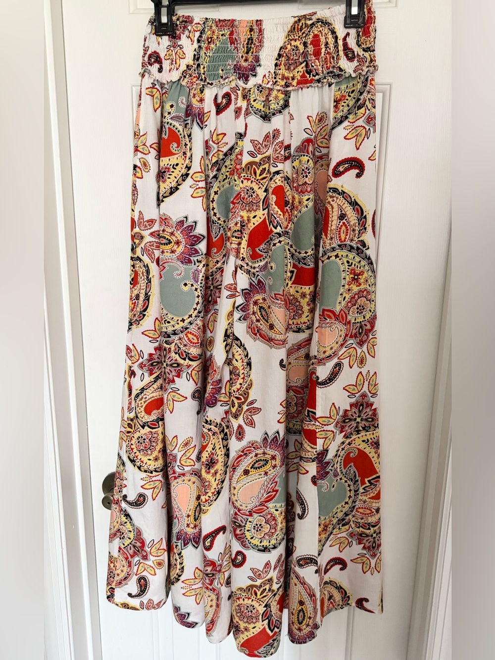 True Destinations Beach Palazzo Pants, Paisley w/Seashells, Women’s Size Small - Picture 2 of 12
